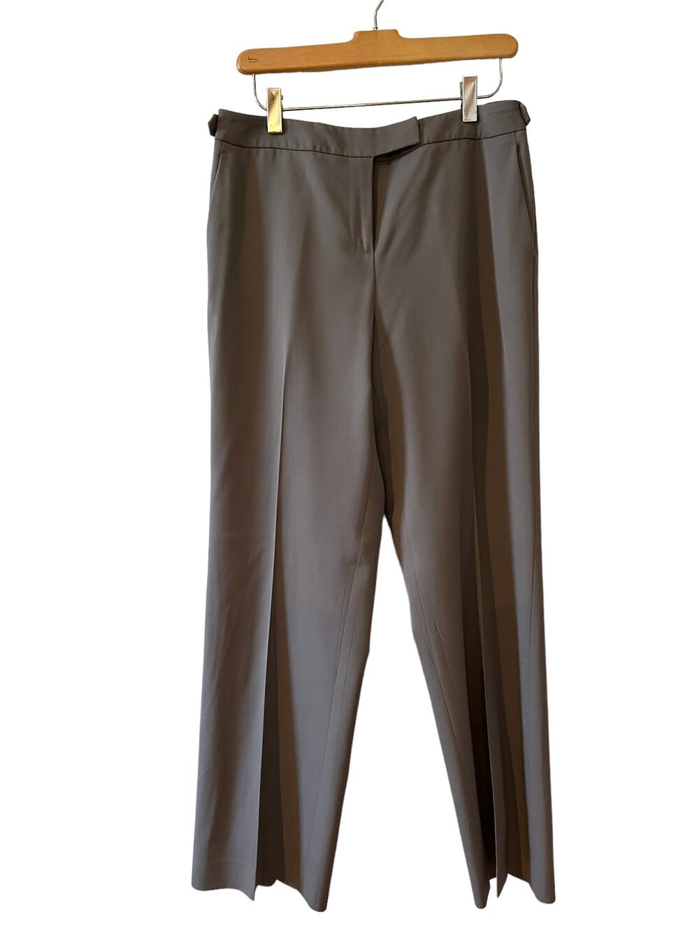 Talbots high waisted wool trousers taupe 6
